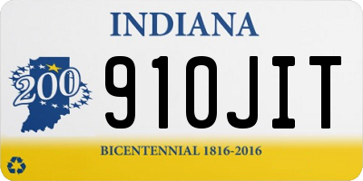 IN license plate 910JIT