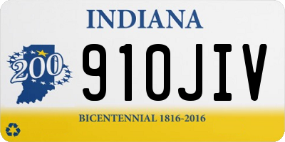 IN license plate 910JIV