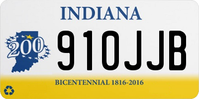 IN license plate 910JJB