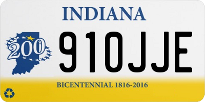 IN license plate 910JJE