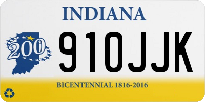 IN license plate 910JJK