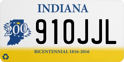 IN license plate 910JJL