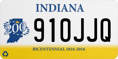 IN license plate 910JJQ