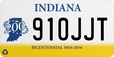 IN license plate 910JJT