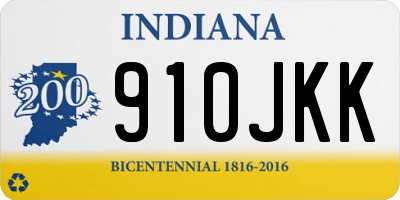 IN license plate 910JKK
