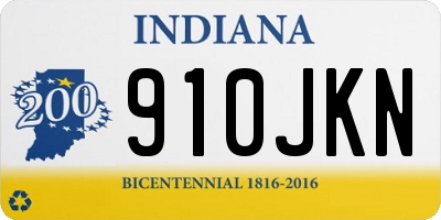 IN license plate 910JKN