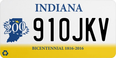 IN license plate 910JKV