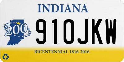 IN license plate 910JKW