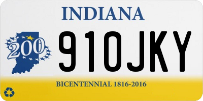 IN license plate 910JKY