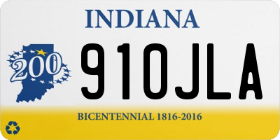 IN license plate 910JLA