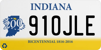 IN license plate 910JLE