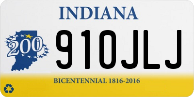 IN license plate 910JLJ