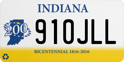 IN license plate 910JLL