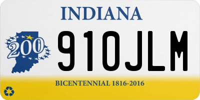 IN license plate 910JLM