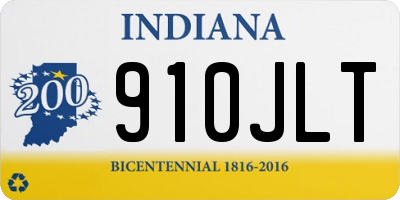 IN license plate 910JLT