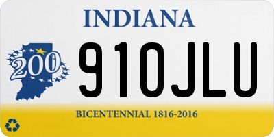 IN license plate 910JLU