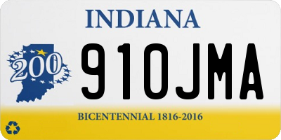IN license plate 910JMA