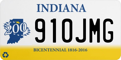 IN license plate 910JMG