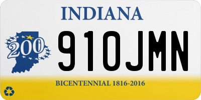 IN license plate 910JMN