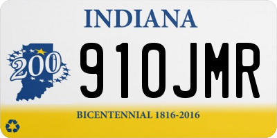 IN license plate 910JMR