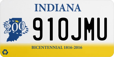 IN license plate 910JMU