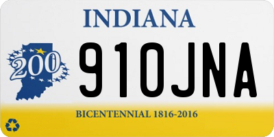 IN license plate 910JNA