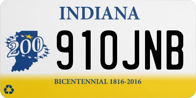 IN license plate 910JNB
