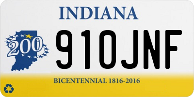 IN license plate 910JNF