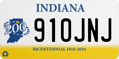 IN license plate 910JNJ