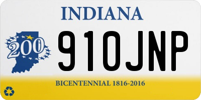 IN license plate 910JNP
