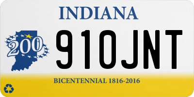 IN license plate 910JNT
