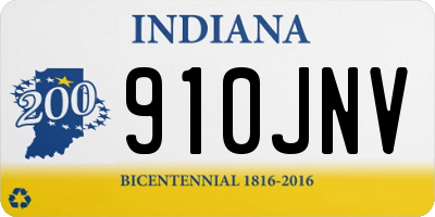IN license plate 910JNV