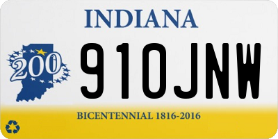 IN license plate 910JNW