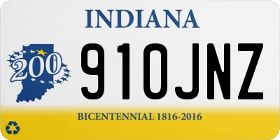 IN license plate 910JNZ