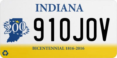 IN license plate 910JOV