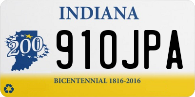 IN license plate 910JPA
