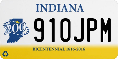 IN license plate 910JPM