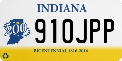IN license plate 910JPP