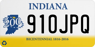 IN license plate 910JPQ