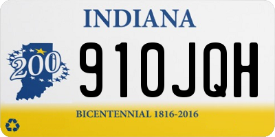 IN license plate 910JQH