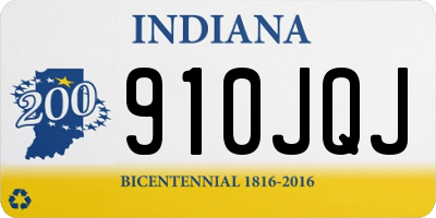 IN license plate 910JQJ