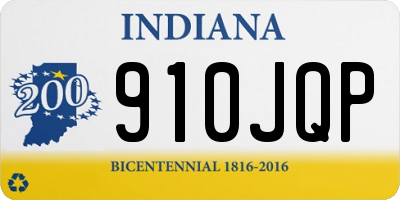 IN license plate 910JQP
