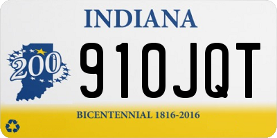 IN license plate 910JQT