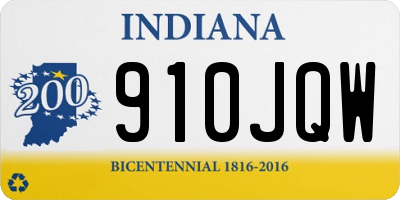 IN license plate 910JQW