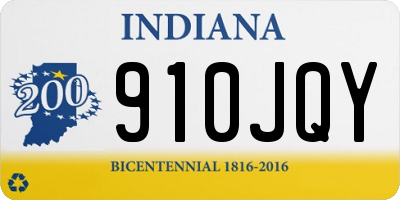 IN license plate 910JQY