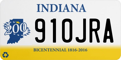 IN license plate 910JRA