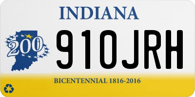 IN license plate 910JRH