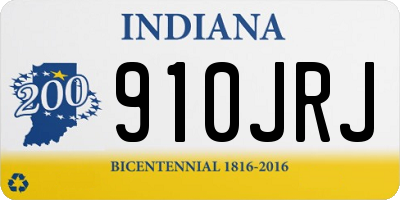 IN license plate 910JRJ