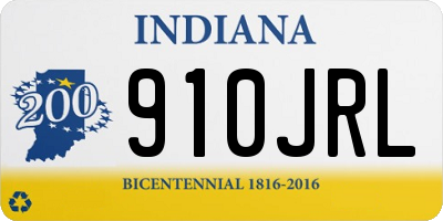 IN license plate 910JRL