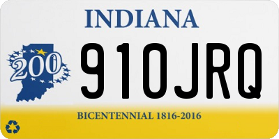 IN license plate 910JRQ